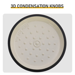 HAOYYE Cast Iron 6QT Cooking Pot Gradient Red Enamel Coating with Two Silicone Gloves Heavy Duty Durable Dutch Oven for Stovetop Oven and Outdoor Cooking Perfect for Stews Soups Casseroles and Everyday Meals