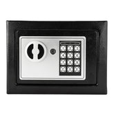 HAOYYE Mini Wall-In Style Electronic Code Steel Safe Box With Metal Construction Secure Lock Black Durable Compact Home And Office Security Case
