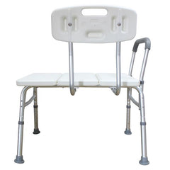 HAOYYE Medical Bathroom Safety Shower Tub Transfer Bench with Wide Comfortable Seat and Padded Handle Durable Lightweight Aluminium Alloy Frame for Senior and Disabled Support Bathing Aid
