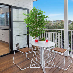 HAOYYE 6ft Ficus Tree Artificial, Realistic Texture Potted Faux Ficus Tree, Fake Trees Indoor Outdoor for Home Office Living Room Bedroom Foyer Porch Decor Sturdy Space-Saving Heavy Duty Modern Design