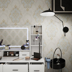 HAOYYE Smart Mirror Dressing Table with Drawers and Storage Cabinet, Modern Design Dressing Table with Soft Dressing Pad for Bedroom and Dressing Room, Sturdy Space-Saving Heavy Duty Construction, Ideal for Adults