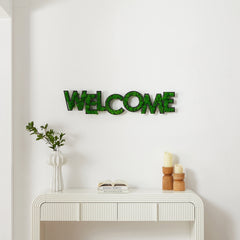 HAOYYE WELCOME Letter Art Moss Wall Decor Sturdy Space-Saving Heavy Duty Modern Design Adults Dorm Room Easy Assembly Bedroom Furniture