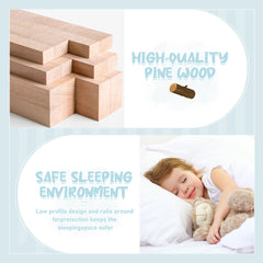 HAOYYE Full Size Bed Floor Bed with Safety Guardrails and Door for , Gray(Old SKU: W158090691) Sturdy Space-Saving Heavy Duty Modern Design Adults Dorm Room Easy Assembly Bedroom Furniture