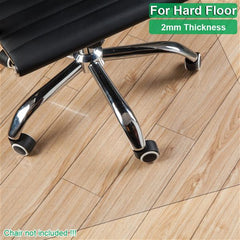HAOYYE PVC Chair Mat, Rectangular Floor Protector, Durable Space-Saving Solution for Office and Home, Premium Quality, Non-Slip Design for Hardwood, Carpet, and Tile Floors, Stylish and Functional Protection.