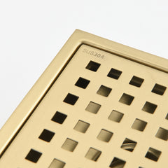 HAOYYE 6 Inch Square Shower Floor Drain Sturdy Space-Saving Heavy Duty Modern Design Adults Dorm Room Easy Assembly Bedroom Furniture