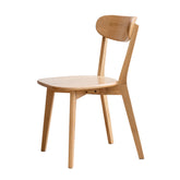 HAOYYE Dining chair wooden FAS grade oak natural wood made in North America 100% dirt-free wood chair solid chair table chair wooden living room chair simple and natural 46.5 * 54 * 80cm Sturdy Space-Saving