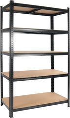 Haoyye Heavy Duty Garage Storage Shelves, 2000LBS Capacity 5 Tier Adjustable Metal Rack with MDF Boards, Freestanding Shelving Unit for Garage, Basement, Pantry, Warehouse, Office, Space-Saving Sturdy Organizer, Easy Assembly Design