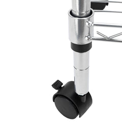 HAOYYE 4-Tier Kitchen Bakers Rack Microwave Oven Stand, Sturdy Carbon Steel Storage Cart With Mesh Shelves, Durable Multifunctional Organizer, Space-Saving Modern Home Storage Solution For Kitchens, Pantries, And Workstations, Practical And Stylish Design