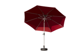 HAOYYE 10FT Patio Umbrella Outdoor Market Table Umbrella with Push Button Tilt and Crank UV Protection Waterproof Canopy 8 Sturdy Ribs for Deck Garden Backyard Pool Brick Red