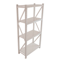 Haoyye White Heavy Duty Garage Storage Shelves, Adjustable 5 Tier Metal Rack Organizer for Basement, Pantry, Workspace or Office, Space-Saving Freestanding Storage Unit, Sturdy and Easy to Assemble Modern Design for Home Organization