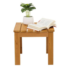 HAOYYE Wooden Square Side Table, Durable and Versatile End Table for Indoor and Outdoor Use, Ideal for Patio, Coffee, and Bistro Settings