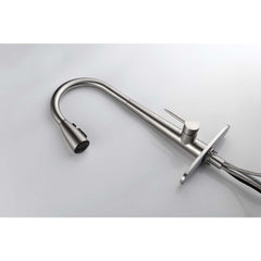 HAOYYE Kitchen Faucet with Pull Down Sprayer Sturdy Space-Saving Heavy Duty Modern Design Adults Dorm Room Easy Assembly Bedroom Furniture