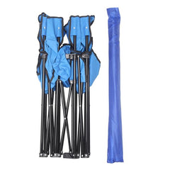 HAOYYE Portable Outdoor 2-Seat Folding Chair with Removable Sun Umbrella, Lightweight and Durable Folding Lounge Chair for Fishing, Sunbathing, and Outdoor Relaxation