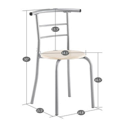 HAOYYE Breakfast Table Set Natural Durable Design Sturdy Multifunctional Modern Space-Saving Stylish Storage Solution Practical Organizer for Kitchen or Dining Room