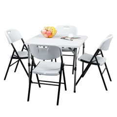 HAOYYE 4pcs Garden Plastic Folding Chairs, Lightweight and Durable Outdoor Folding Chairs, Perfect for Patio, Garden, Events, and Outdoor Gatherings, Easy to Store and Transport, Ideal for Extra Seating