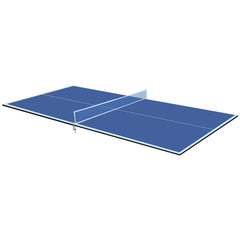 Haoyye Ping Pong Conversion Top, Foldable & Portable Table Tennis Table for Indoor Games, MDF Surface, Easy Setup with Net & Post