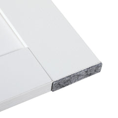 HAOYYE Modern Compact Wood Wall Mounted Folding Desk Cabinet Convertible Writing Desk for Home Office with Storage, White Sturdy Space-Saving Heavy Duty Modern Design Adults Dorm Room Easy Assembly