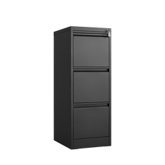 HAOYYE 3-Drawer Metal File Cabinet with Lock, Vertical Filing Cabinet for Home Office, Organizer Storage Cabinet for Letter, A4, and Legal Size Files, Sturdy Space-Saving Heavy Duty Design for Adults