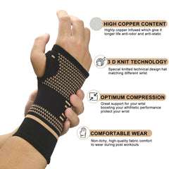 HAOYYE Copper Protective Palm Fitness Gloves With Wrist Support Weight Lifting Gloves For Men And Women Ideal For Gym Training Cycling Weightlifting Rope Climbing And Crossfit Support For TEMU Self-Pickup Order Shipping