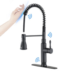 HAOYYE Touch Kitchen Faucet with Pull Down Sprayer Sturdy Space-Saving Heavy Duty Modern Design Adults Dorm Room Easy Assembly Bedroom Furniture