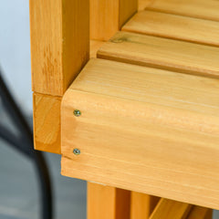 HAOYYE Natural Fir Wood Outdoor Glider Chair, Smooth Quiet Rocking Motion, Wide Seat for Two, Durable Solid Wood Frame, Perfect for Garden, Patio, Porch, Backyard Relaxation, Easy Assembly