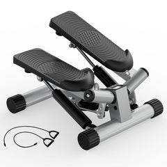 Haoyye Mini Stepper with Resistance Bands, Twist Stair Stepper for Exercise at Home, Portable Full Body Workout Stepper Machine, Adjustable Foot Stepper for Fitness
