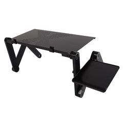 HAOYYE 48 x 26cm Portable Folding Table for Home Use, Assembled Black Table, Compact and Lightweight Design, Soft Cozy Surface, Premium Quality, Multi-Function, Decorative, Comfortable, Perfect for Home, Office, and Travel