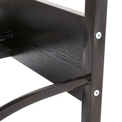 HAOYYE Exquisite Integrated Stalinite Computer Desk Black Sturdy Design Durable Multifunctional Modern Organizer Space-Saving Storage Solution Practical Stylish for Living Room or Office