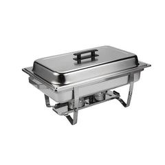 Haoyye 2 Set Buffet Catering Dish Set, 9QT Stainless Steel Chafing Dishes with Lids, Food and Water Pans, Foldable Frame and Fuel Holders, Stackable and Dishwasher Safe, Ideal for Parties, Weddings, Events, or Outdoor Serving, Easy to Use and Clean