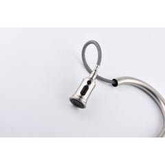 HAOYYE Kitchen Faucet with Pull Down Sprayer Sturdy Space-Saving Heavy Duty Modern Design Adults Dorm Room Easy Assembly Bedroom Furniture