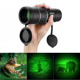 HAOYYE 40x60 HD Monocular Telescope with Day and Night Vision Waterproof Anti-Fog Optical Scope Handheld High Power Zoom for Hunting Camping Wildlife Viewing Nature and Outdoor Observation