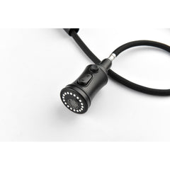 HAOYYE Single Handle High Arc Pull Out Kitchen Faucet,Single Level Stainless Steel Kitchen Sink Faucets with Pull Down Sprayer Sturdy Space-Saving Heavy Duty Modern Design Adults Dorm Room Easy Assembly