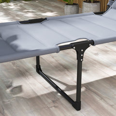 HAOYYE Folding Lounge Chair for Outdoor Relaxation with Adjustable Backrest and Sunshade, Portable Patio Recliner for Beach Pool Garden Camping, Lightweight Foldable Design for Easy Storage and Transport