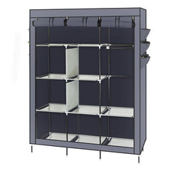 HAOYYE 69" High-Leg Non-Woven Fabric Assembled Cloth Wardrobe, Durable, Space-Saving Organizer with Modern Design, Stylish Look, and Versatile Use, Premium Quality Storage Solution for Bedroom, Living Room, Closet, and Home Essentials.