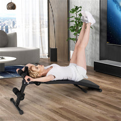 HAOYYE Sit-Up Bench Exercise Equipment, Adjustable Abdominal Workout Bench for Home and Gym Use, Durable Steel Frame with Comfortable Padding, Multi-Position Design for Core Strengthening and Fitness Training