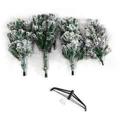 HAOYYE 7.5FT Pointed Pencil Shape Christmas Tree with PVC Material Green Flocking, 641 Realistic Branches, 350 Warm LED Clearance Lights, 10 Color Modes, Perfect Holiday Decoration for Living Room, Office, Party