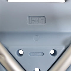 HAOYYE Simple Blue Bath Chair Lightweight Aluminum Alloy Shower Seat with Adjustable Height Anti-Slip Rubber Feet Rust-Resistant Durable Bathroom Stool for Elderly and Home Spa Safety Support