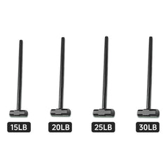 HAOYYE 15LB One-Piece Fitness Steel Hammer, Heavy-Duty Strength Training Tool for Home and Gym Workouts, Durable Solid Steel Construction, Ergonomic Design for Effective Power and Endurance Building