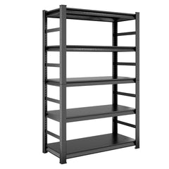 HAOYYE 5-Tier Heavy Duty Metal Shelving Unit, Adjustable Storage Shelves and Rack, Sturdy and Space-Saving Design, Perfect for Kitchen, Garage, Office, and Dorm Room, Modern and Durable Storage Solution