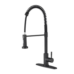 HAOYYE Pull down Single Handle Spring Kitchen Faucet Sturdy Space-Saving Heavy Duty Modern Design Adults Dorm Room Easy Assembly Bedroom Furniture