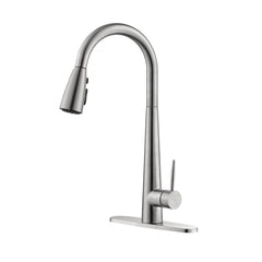 HAOYYE Kitchen Faucet with Pull Down Sprayer Sturdy Space-Saving Heavy Duty Modern Design Adults Dorm Room Easy Assembly Bedroom Furniture