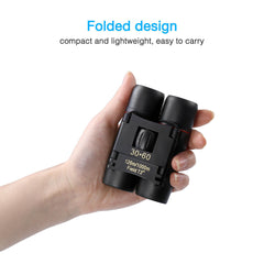 HAOYYE 30x60 Compact Folding Binoculars High Power Zoom Mini Travel Telescope for Adults Pocket Size Day and Night Vision for Bird Watching Hunting Concert Theater Opera and Outdoor Activities