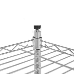 HAOYYE 5-Tier Wire Shelving Unit – Heavy-Duty Adjustable Metal Storage Shelves With Sturdy Steel Construction, Perfect For Garage, Kitchen, Pantry, And Office Organization, Durable And Space-Saving Design, Premium Quality Home Storage Solution