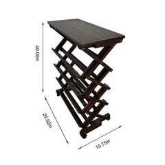 HAOYYE 26 Bottles Freestanding wine rack,Wine Storage Rack, Freestanding Display Rack for Kitchen, Pantry, Cellar,walnut Sturdy Space-Saving Heavy Duty Modern Design Adults Dorm Room Easy Assembly