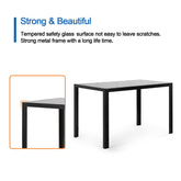 HAOYYE Dining Table Sturdy Space-Saving Heavy Duty Modern Design Adults Dorm Room Easy Assembly Bedroom Furniture