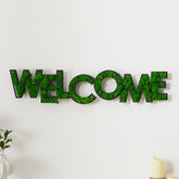 HAOYYE WELCOME Letter Art Moss Wall Decor Sturdy Space-Saving Heavy Duty Modern Design Adults Dorm Room Easy Assembly Bedroom Furniture