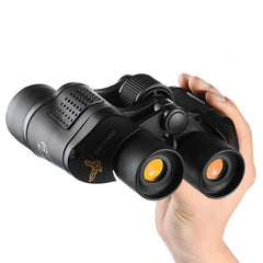 HAOYYE HD 60x60 Powerful Binoculars for Adults High Magnification Optical Telescope with Fixed Zoom LLL Night Vision Compact Design for Hunting Hiking Bird Watching and Outdoor Adventure Use