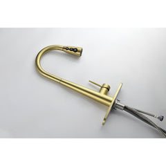 HAOYYE Kitchen Faucet with Pull Down Sprayer Sturdy Space-Saving Heavy Duty Modern Design Adults Dorm Room Easy Assembly Bedroom Furniture