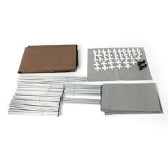 HAOYYE 4-Layer 10-Lattice Non-Woven Fabric Wardrobe, Coffee Color, Durable Storage Organizer for Bedroom, Living Room, and Closet, Space-Saving Modern Design, Multi-Use Home Storage Solution, Stylish and Functional, Premium Quality for Long-Term Use