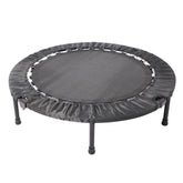 Haoyye 40 Inch Mini Exercise Trampoline, Foldable Fitness Rebounder with Adjustable Foam Handle for Home and Outdoor Workouts